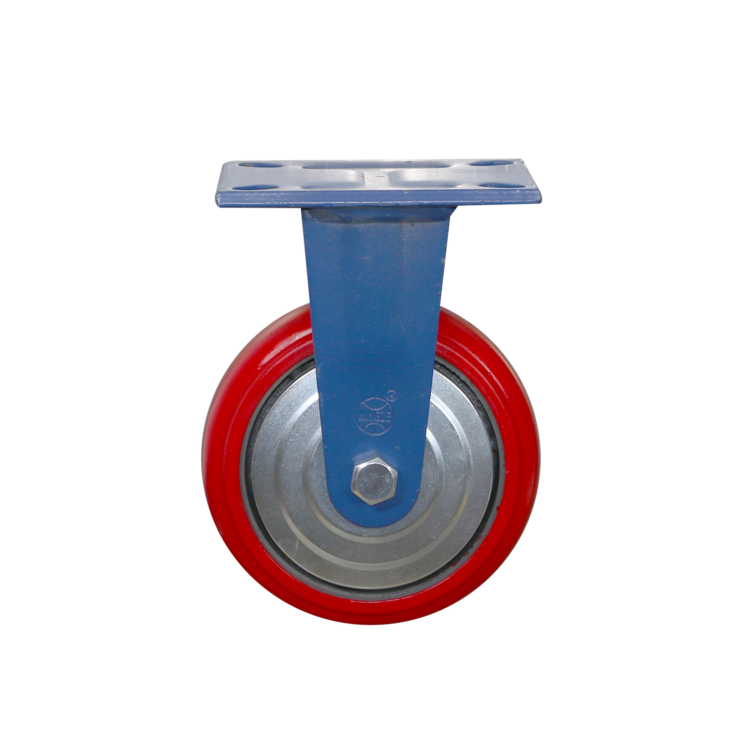 6寸重型蓝支架脚轮_[铭泽]>>省力+快速降噪音<<